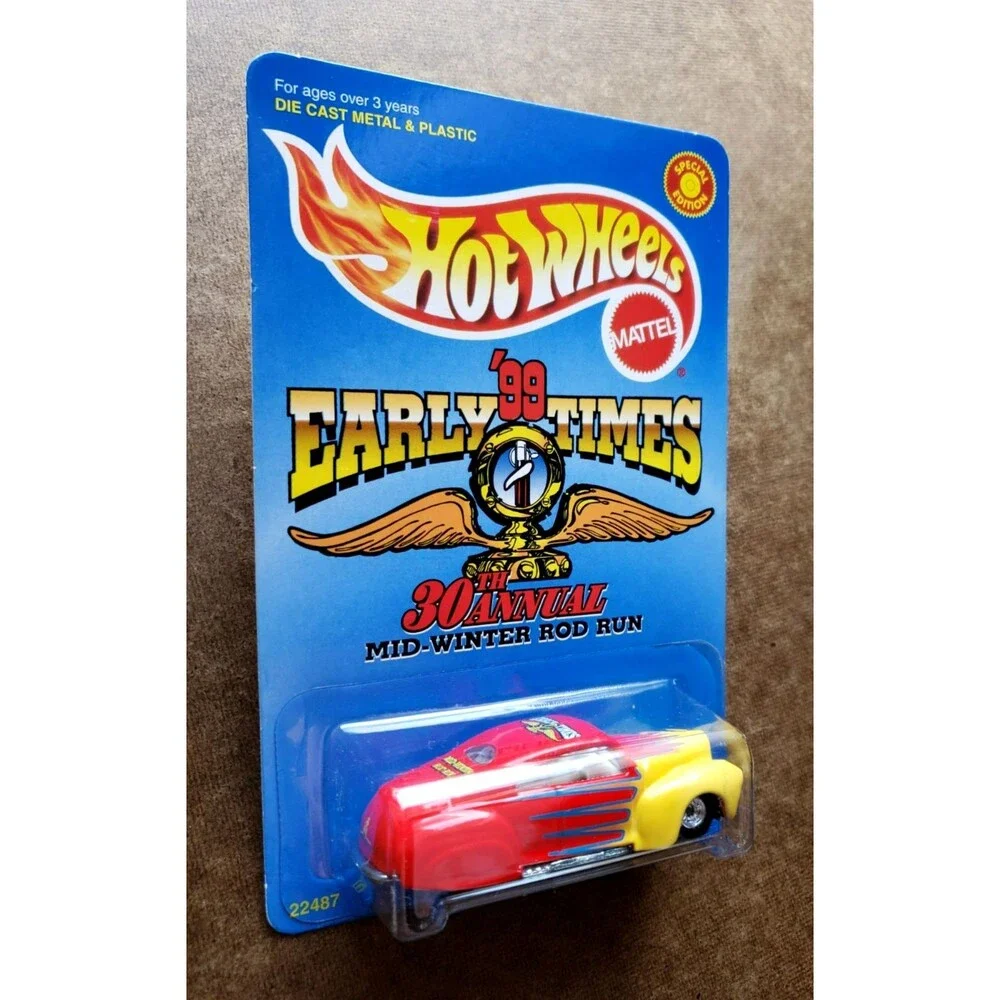 1999 Hot Wheels TAIL DRAGGER Red '99 EARLY TIMES 30Th. Annual Mid Winter Rod Run